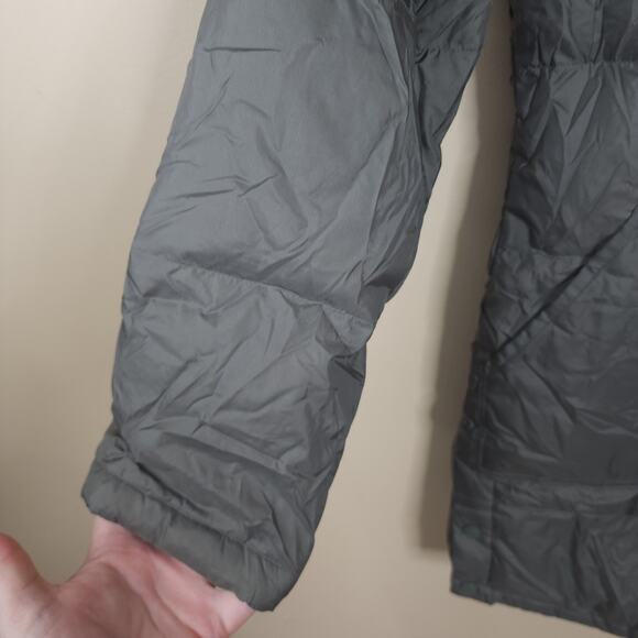 Kazhumi Full Zip Quilted Puffer Coat with Hood in Taupe Size S - Picture 5 of 13